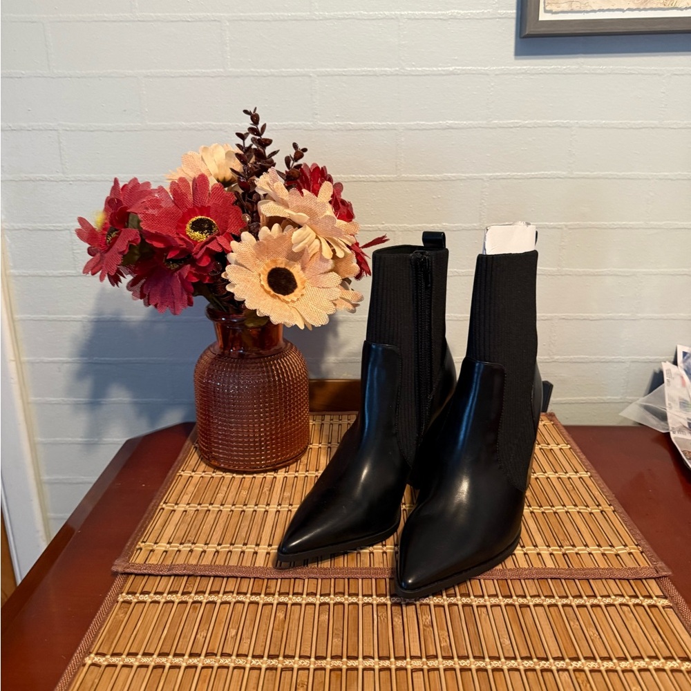 Wild Pair Black Heeled Boots